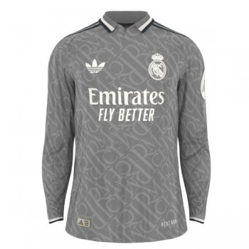 24-25 Real Madrid Third Long Sleeve Jersey (Player Version)