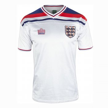 1980-1982 England Home White Retro Jersey