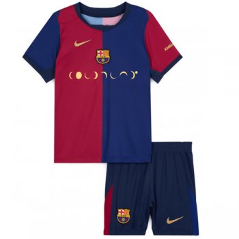 24-25 Barcelona x Coldplay Home Jersey Kids Kit