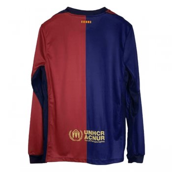 24-25 Barcelona Home Long Sleeve Jersey