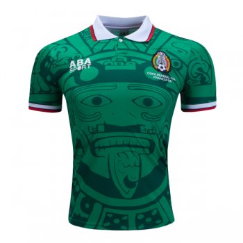1998 Mexico Home Green Retro Jersey Shirt
