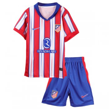 24-25 Atletico Madrid Home Jersey Kids Kit