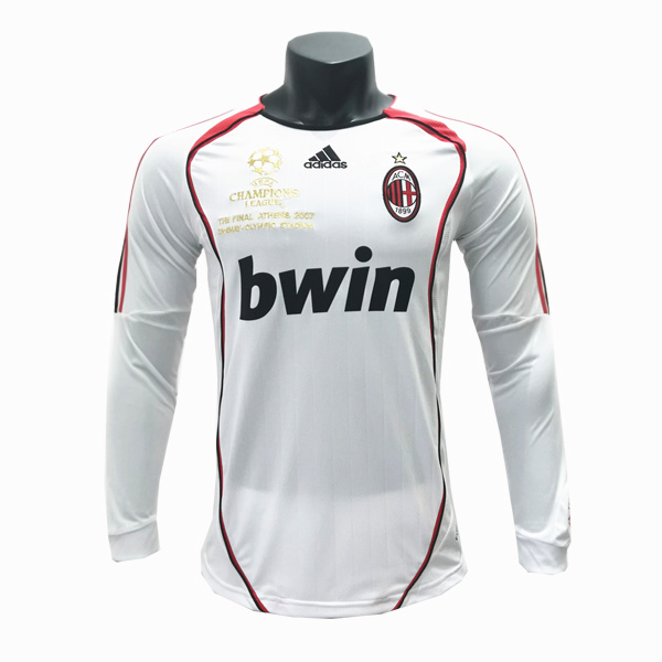 2006-2007 AC Milan Away Long Sleeve Retro Jersey Vintage Shirt ...